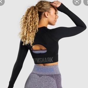 Gymshark Cropped Long Sleeve Open Back